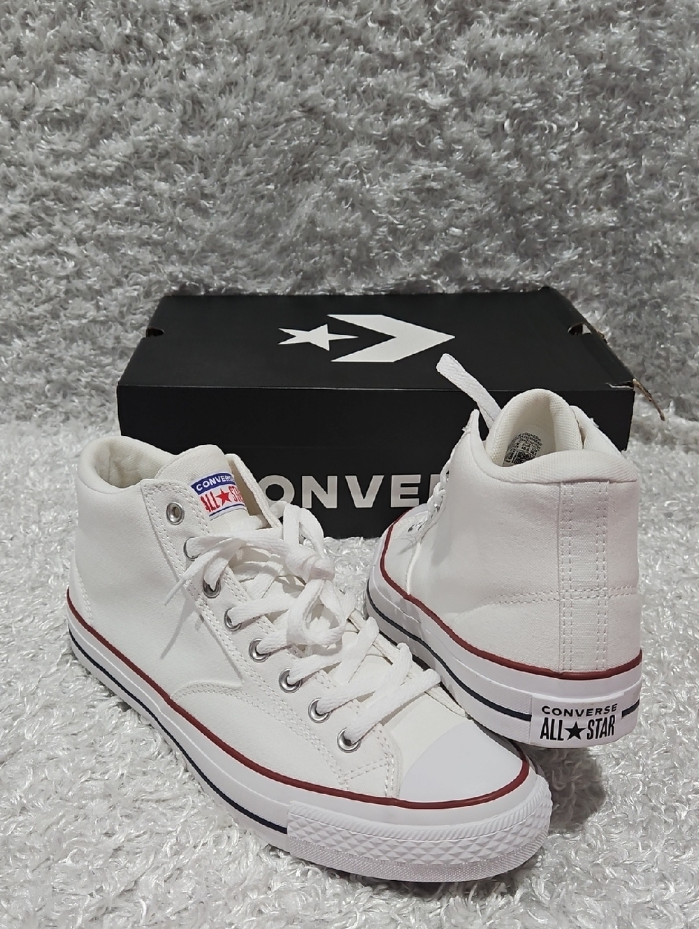 Men's Converse Sturdy Canvas White Hi-tops Sneakers